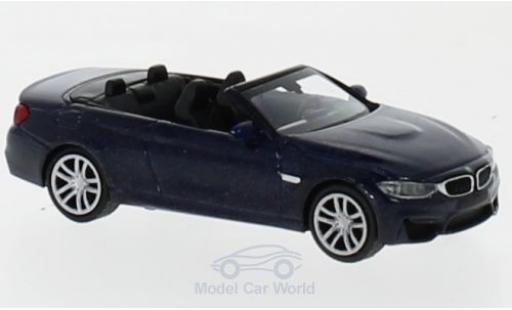 Diecast model cars Bmw M4 1/87 Minichamps Cabrio metallic blue 2015 Bmw M4 1/87 Minichamps Cabrio metallic blue 2015 diecast model cars