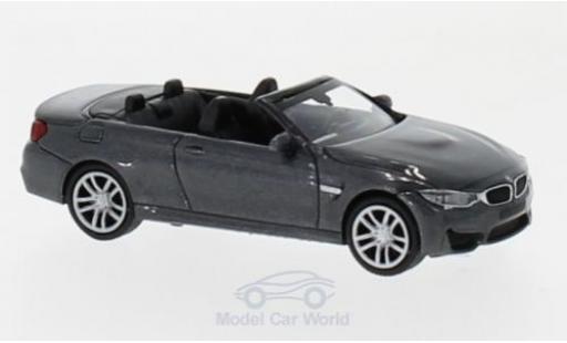 Diecast model cars Bmw M4 1/87 Minichamps Cabriolet metallic grey 2015 Bmw M4 1/87 Minichamps Cabriolet metallic grey 2015 diecast model cars