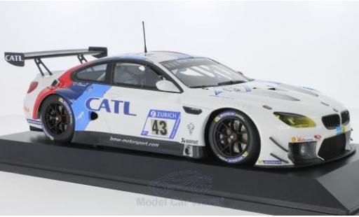 Bmw M6 1/18 Minichamps GT3 No.43 Team Schnitzer CATL 24h Nürburgring 2017 A.Farfus/A.Lynn/A.Felix Da Costa/T.Scheider diecast model cars