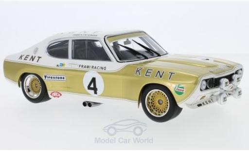 Diecast model cars Ford Capri 2600 1/18 Minichamps MK I RS 2600 No.4 Kent Frami Racing Team Kent 24h Spa 1972 J-C.Franck/K.Fritzinger Ford Capri 2600 1/18 Minichamps MK I RS 2600 No.4 Kent Frami Racing Team Kent 24h Spa 1972 J-C.Franck/K.Fritzinger diecast model cars