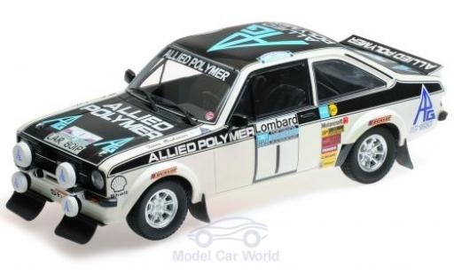 Diecast model cars Ford Escort 1/18 Minichamps MK II RS 1800 No.1 Allied Polymer Group Allied Polymer Rallye RAC Lombard 1975 T.Mäkinen/H.Liddon Ford Escort 1/18 Minichamps MK II RS 1800 No.1 Allied Polymer Group Allied Polymer Rallye RAC Lombard 1975 T.Mäkinen/H.Liddon diecast model cars