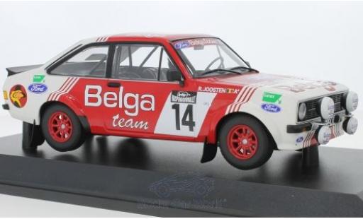 Diecast model cars Ford Escort 1/18 Minichamps MK II RS 1800 No.14 Belga Team Belga Lotto Haspengouwrally 1983 R.Droogmans/R.Joosten Ford Escort 1/18 Minichamps MK II RS 1800 No.14 Belga Team Belga Lotto Haspengouwrally 1983 R.Droogmans/R.Joosten diecast model cars