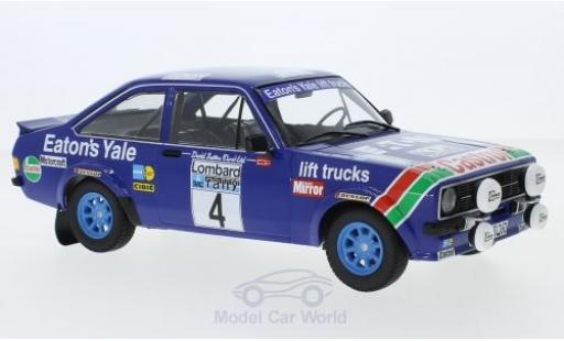 Diecast model cars Ford Escort 1/18 Minichamps MK II RS 1800 No.4 Eaton Yale Rallye WM RAC Rallye 1978 H.Mikkola/A.Hertz Ford Escort 1/18 Minichamps MK II RS 1800 No.4 Eaton Yale Rallye WM RAC Rallye 1978 H.Mikkola/A.Hertz diecast model cars