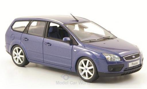 Ford Focus 1/43 Minichamps Turnier metallic blue 2006 diecast model cars