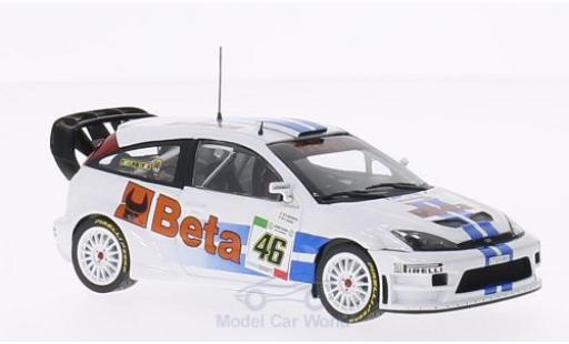 Ford Focus 1/43 Minichamps WRC No.46 Beta Rallye Monza 2007 V.Rossi Collection V.Rossi/C.Cassina diecast model cars