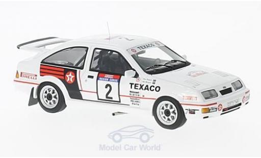 Diecast model cars Ford Sierra Cosworth 1/43 Minichamps RS Cosworth No.2 Texaco Tour de Corse 1987 S.Blomqvist/K.Grundel Ford Sierra Cosworth 1/43 Minichamps RS Cosworth No.2 Texaco Tour de Corse 1987 S.Blomqvist/K.Grundel diecast model cars
