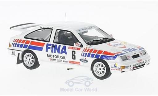 Diecast model cars Ford Sierra Cosworth 1/43 Minichamps RS Cosworth No.6 RAS Sport Fina Rallye Ypres 1989 R.Droogmans/R.Joosten Ford Sierra Cosworth 1/43 Minichamps RS Cosworth No.6 RAS Sport Fina Rallye Ypres 1989 R.Droogmans/R.Joosten diecast model cars