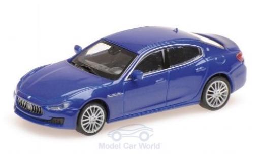 Diecast model cars Maserati Ghibli 1/87 Minichamps metallic blue 2018 Maserati Ghibli 1/87 Minichamps metallic blue 2018 diecast model cars