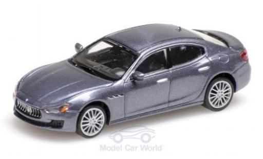 Diecast model cars Maserati Ghibli 1/87 Minichamps metallic grey 2018 Maserati Ghibli 1/87 Minichamps metallic grey 2018 diecast model cars
