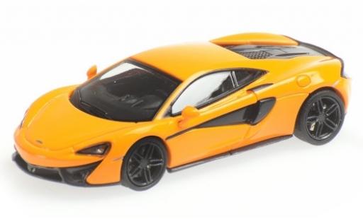 Diecast model cars McLaren 570 1/87 Minichamps S orange McLaren 570 1/87 Minichamps S orange diecast model cars