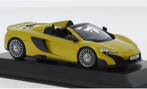 Diecast model cars McLaren 675 1/43 Minichamps LT Spider metallic yellow McLaren 675 1/43 Minichamps LT Spider metallic yellow diecast model cars