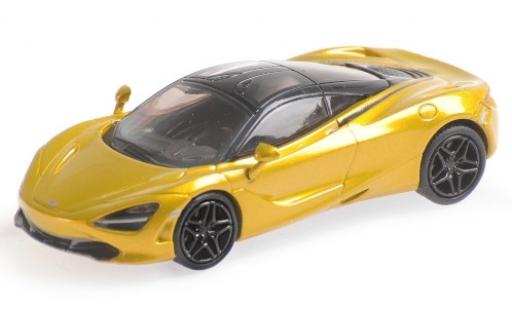 Diecast model cars McLaren 720 1/87 Minichamps S metallic yellow McLaren 720 1/87 Minichamps S metallic yellow diecast model cars