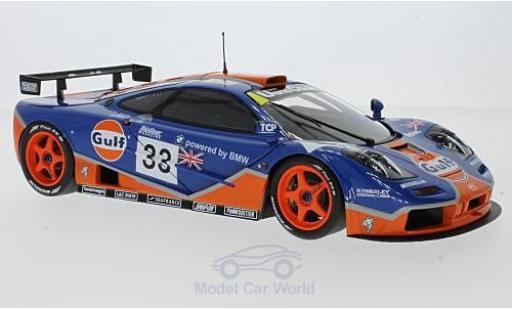 Diecast model cars McLaren F1 1/18 Minichamps GTR No.33 Gulf Racing Gulf 24h Le Mans 1996 R.Bellm/J.Weaver/J.J.Lehto McLaren F1 1/18 Minichamps GTR No.33 Gulf Racing Gulf 24h Le Mans 1996 R.Bellm/J.Weaver/J.J.Lehto diecast model cars