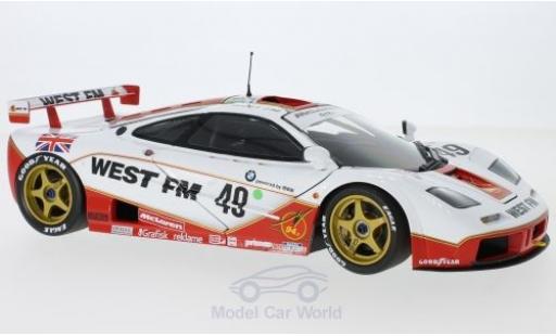 Diecast model cars McLaren F1 1/18 Minichamps GTR No.49 West Competition West 24h Le Mans 1995 L.E.Nielsen/J.Mass/T.Bscher ohne Vitrine McLaren F1 1/18 Minichamps GTR No.49 West Competition West 24h Le Mans 1995 L.E.Nielsen/J.Mass/T.Bscher ohne Vitrine diecast model cars