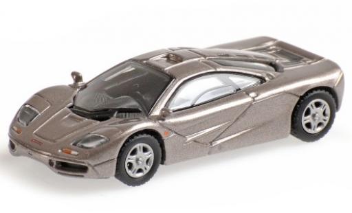 Diecast model cars McLaren F1 1/87 Minichamps Roadcar metallic grey 1994 McLaren F1 1/87 Minichamps Roadcar metallic grey 1994 diecast model cars