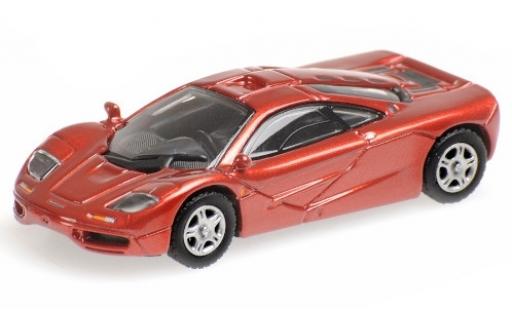 Diecast model cars McLaren F1 1/87 Minichamps Roadcar metallic red 1994 McLaren F1 1/87 Minichamps Roadcar metallic red 1994 diecast model cars