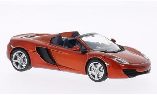 McLaren MP4-12C 1/43 Minichamps Spider metallic orange 2012 diecast model cars