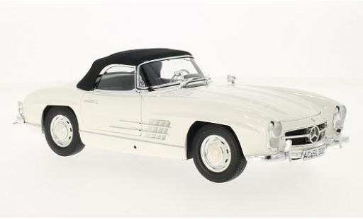 Mercedes 300 1/18 Minichamps SL Roadster (W198 I) white/black 1957 diecast model cars