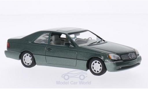 Diecast model cars Mercedes 600 1/43 Minichamps SEC Coupe (C140) metallic green 1992 Mercedes 600 1/43 Minichamps SEC Coupe (C140) metallic green 1992 diecast model cars