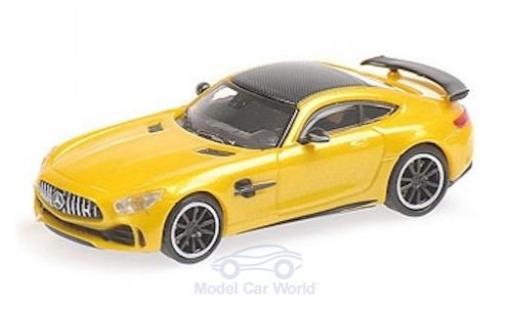 Diecast model cars Mercedes AMG GT 1/87 Minichamps R metallic yellow 2017 Mercedes AMG GT 1/87 Minichamps R metallic yellow 2017 diecast model cars