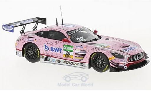 Diecast model cars Mercedes AMG GT 1/43 Minichamps 3 No.26 BWT Mücke Motorsport BWT ADAC GT Masters 2017 S.Asch/L.Auer/S.Mücke Mercedes AMG GT 1/43 Minichamps 3 No.26 BWT Mücke Motorsport BWT ADAC GT Masters 2017 S.Asch/L.Auer/S.Mücke diecast model cars