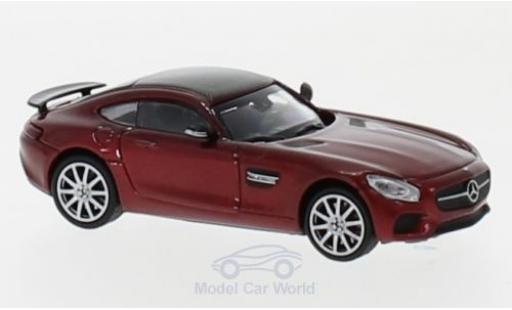 Diecast model cars Mercedes AMG GT 1/87 Minichamps S metallic red 2015 Mercedes AMG GT 1/87 Minichamps S metallic red 2015 diecast model cars