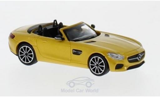 Diecast model cars Mercedes AMG GT 1/87 Minichamps S Roadster metallic yellow 2017 Mercedes AMG GT 1/87 Minichamps S Roadster metallic yellow 2017 diecast model cars