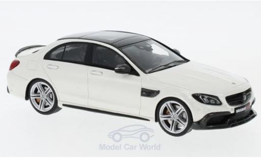 Mercedes Classe C 1/43 Minichamps Brabus 600 white 2015 Basis AMG C 63 S diecast model cars
