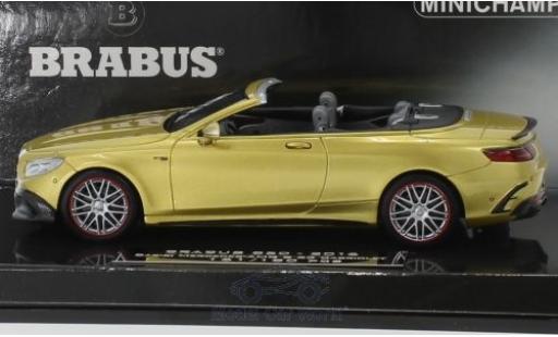 Diecast model cars Mercedes Classe S 1/43 Minichamps Brabus 850 Cabriolet gold 2016 Basis AMG S 63 Cabriolet Mercedes Classe S 1/43 Minichamps Brabus 850 Cabriolet gold 2016 Basis AMG S 63 Cabriolet diecast model cars