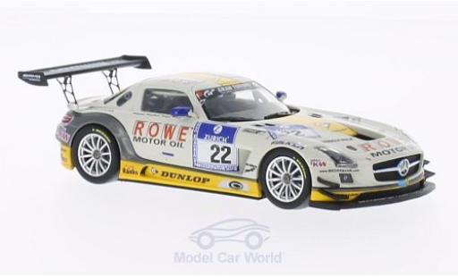 Diecast model cars Mercedes SLS 1/43 Minichamps AMG GT3 No.22 ROWE Racing 24h Nürburgring 2013 Mercedes SLS 1/43 Minichamps AMG GT3 No.22 ROWE Racing 24h Nürburgring 2013 diecast model cars