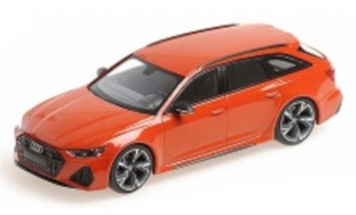Diecast model cars Audi RS6 1/43 Minichamps Avant (C8) metallise orange 2019 Audi RS6 1/43 Minichamps Avant (C8) metallise orange 2019 diecast model cars