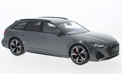 Diecast model cars Audi RS6 1/18 Minichamps Avant grey mat 2019 Audi RS6 1/18 Minichamps Avant grey mat 2019 diecast model cars