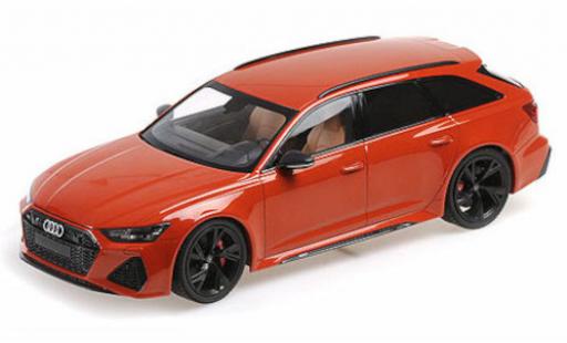 Diecast model cars Audi RS6 1/18 Minichamps Avant metallise orange 2019 Audi RS6 1/18 Minichamps Avant metallise orange 2019 diecast model cars