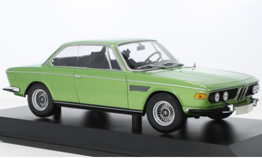 Bmw 3.0 1/18 Minichamps CSI metallise green 1971 diecast model cars