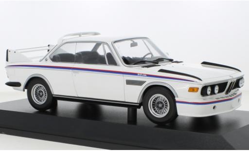 Bmw 3.0 1/18 Minichamps CSL white 1973 diecast model cars