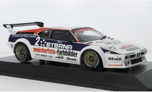 Bmw M1 1/18 Minichamps No.2 Schnitzer Eterna Meisterphoto Team DRT Zolder 1982 diecast model cars