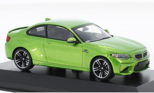 Bmw M2 1/43 Minichamps (F87) metallise green 2016 diecast model cars
