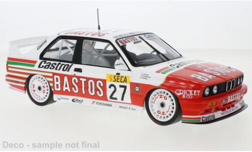 Diecast model cars Bmw M3 1/18 Minichamps (E30) No.27 Bigazzi Team Bastos 24h Spa Francorchamps 1990 Bmw M3 1/18 Minichamps (E30) No.27 Bigazzi Team Bastos 24h Spa Francorchamps 1990 diecast model cars