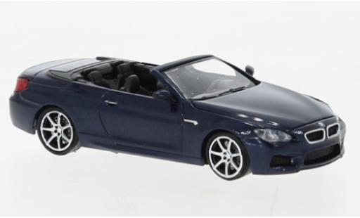Diecast model cars Bmw M6 1/87 Minichamps Cabriolet metallise blue 2015 Bmw M6 1/87 Minichamps Cabriolet metallise blue 2015 diecast model cars