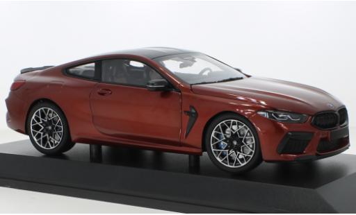 Bmw M8 1/18 Minichamps Competition Coupe metallise red 2020 diecast model cars