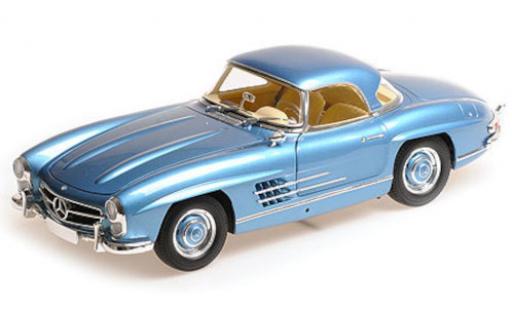 Mercedes 300 1/18 Minichamps SL Roadster (W198 II) metallise blue 1957 diecast model cars