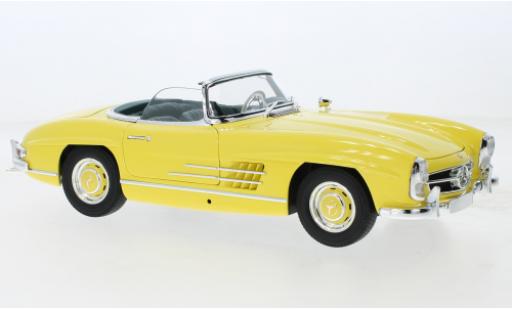 Diecast model cars Mercedes 300 1/18 Minichamps SL Roadster (W198) yellow/black 1957 Mercedes 300 1/18 Minichamps SL Roadster (W198) yellow/black 1957 diecast model cars