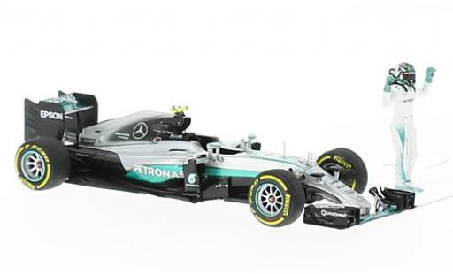 Mercedes F1 1/43 Minichamps W07 hybride No.6 AMG Petronas Team formule 1 GP Abu Dhabi 2016 diecast model cars