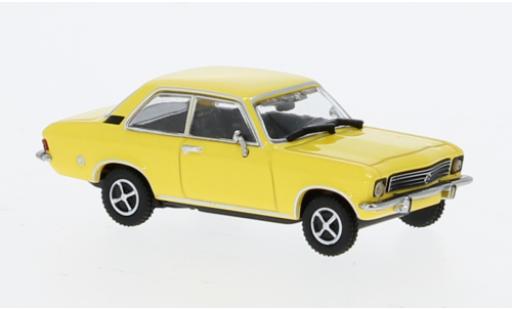 Diecast model cars Opel Ascona 1/87 Minichamps A yellow 1970 Opel Ascona 1/87 Minichamps A yellow 1970 diecast model cars