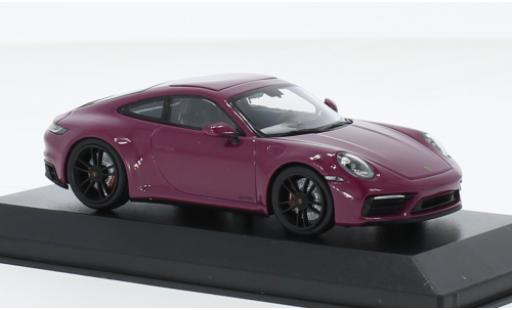 Porsche 992 GTS 1/43 Minichamps 911  Carrera 4 red foncé 2021 diecast model cars