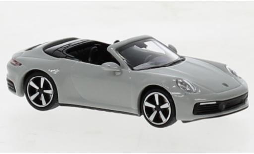 Diecast model cars Porsche 992 4S 1/87 Minichamps 911  Carrera cabriolet grey 2019 Porsche 992 4S 1/87 Minichamps 911  Carrera cabriolet grey 2019 diecast model cars