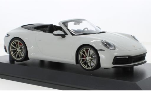 Diecast model cars Porsche 992 4S 1/18 Minichamps 911  Carrera Cabriolet grey 2019 Porsche 992 4S 1/18 Minichamps 911  Carrera Cabriolet grey 2019 diecast model cars