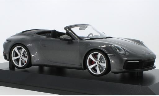 Diecast model cars Porsche 992 4S 1/18 Minichamps 911  Carrera Cabriolet metallise grey 2019 Porsche 992 4S 1/18 Minichamps 911  Carrera Cabriolet metallise grey 2019 diecast model cars