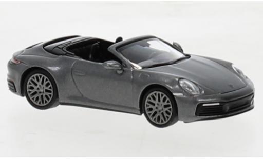 Diecast model cars Porsche 992 4S 1/87 Minichamps 911  Carrera cabriolet metallise grey 2019 Porsche 992 4S 1/87 Minichamps 911  Carrera cabriolet metallise grey 2019 diecast model cars