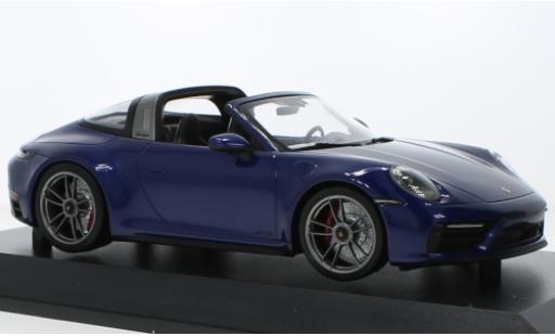Diecast model cars Porsche 992 Targa 1/18 Minichamps 911  4 GTS metallise blue 2021 Porsche 992 Targa 1/18 Minichamps 911  4 GTS metallise blue 2021 diecast model cars